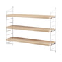 String - Pocket Wandplank, essen / wit