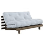 Karup Design - Roots Slaapbank, 160 x 200 cm, dennenkoolstofbruin / strandblauw