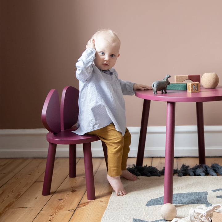 Mouse Kinderstoel en Mouse Kindertafel van Nofred